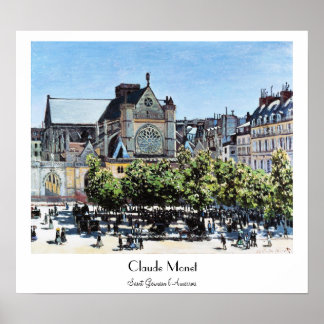 Poster Saint Germain l'Auxerrois Claude Monet
