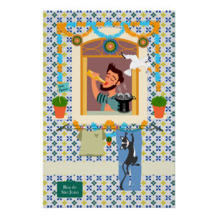 Poster Saint John Portugais Festa Voisin