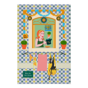 Poster Saint John Portugais Festa Voisin