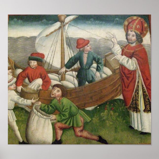 Poster Saint Nicolas de Noël (Devant)