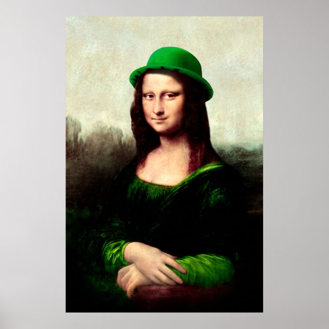 Poster Saint Patrick's Day Mona Lisa (Devant)