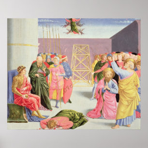 Poster Saint Pierre et Simon Magus, XVe siècle