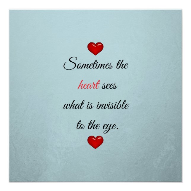 Poster Saint Valentin Rouge (Devant)