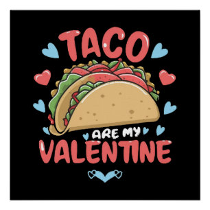 Poster Saint-Valentin-Taco