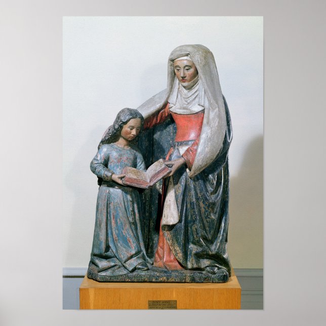 Poster Sainte-Anne et la Vierge, 1500-30 (Devant)