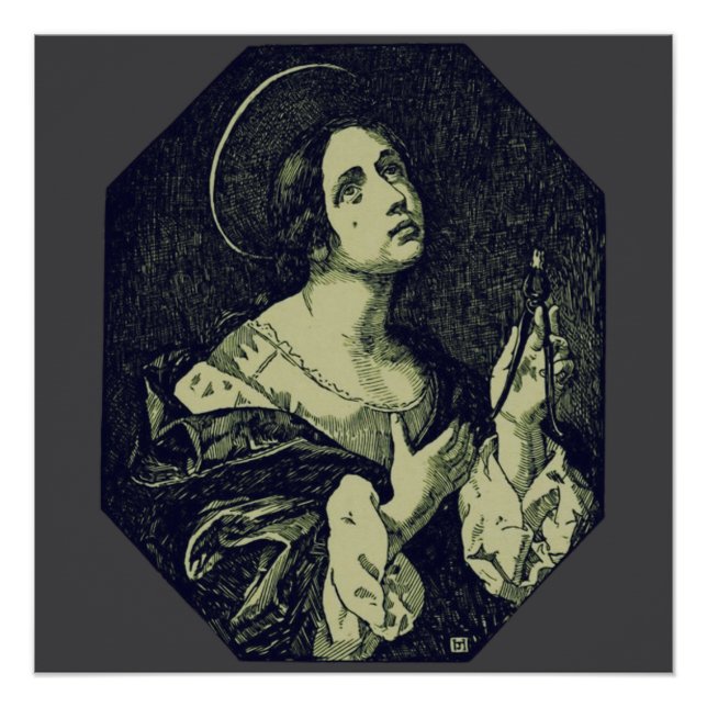Poster Sainte Apollonie Vierge et Martyr (Devant)