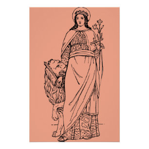 Poster Sainte Euphémie la Vierge et martyr