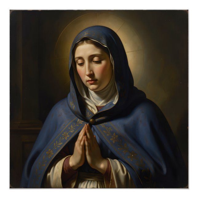 Poster Sainte Mère de Dieu - Amour divin et protection (Devant)