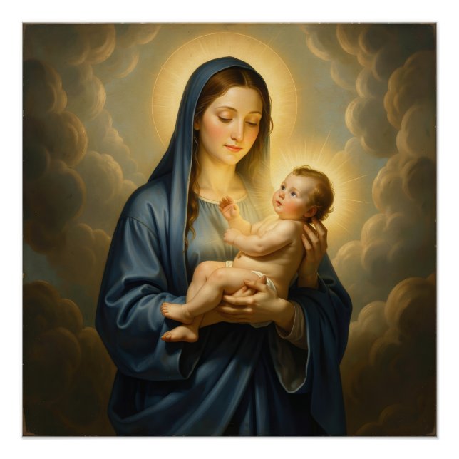 Poster Sainte Mère de Dieu – Amour Divin & Protection´2 (Devant)