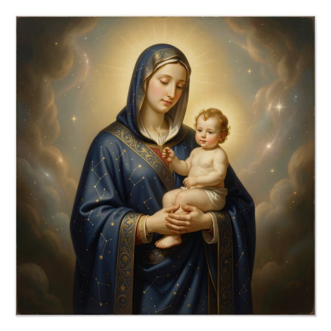 Poster Sainte Mère de Dieu – Amour Divin & Protection´5 (Devant)