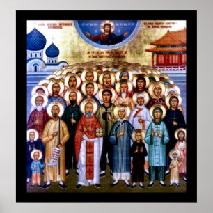 Poster Saints et Jésus asiatiques