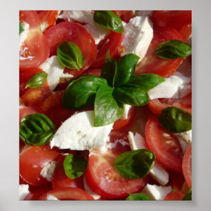 Poster Salade de tomate et de mozzarella