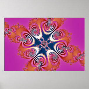 Poster Salamander - Art Fractal