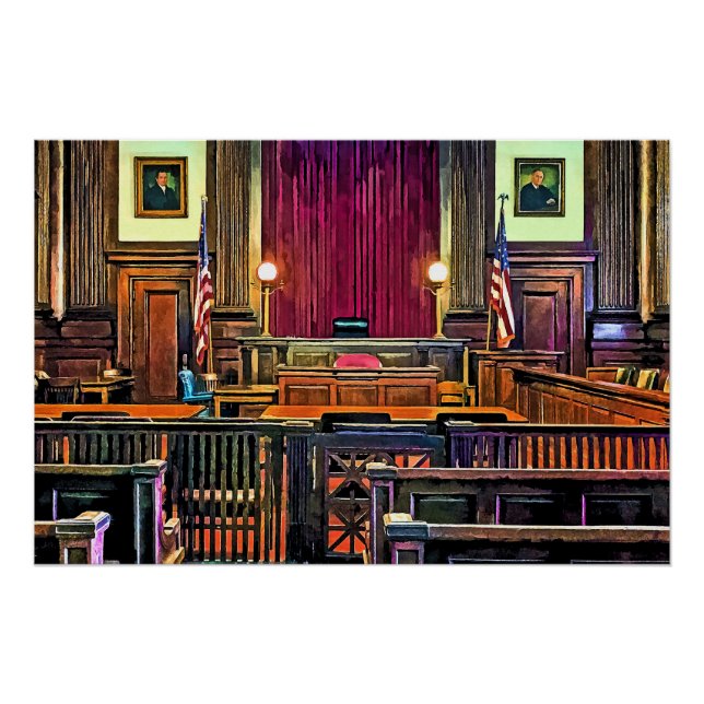 Poster Salle d'audience (Devant)