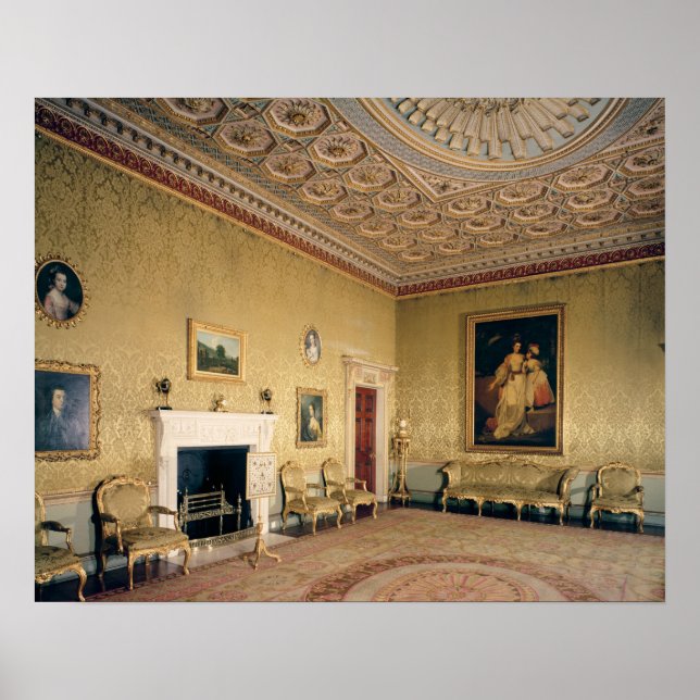 Poster Salle de dessin par Adam, c.1770-80 (Devant)