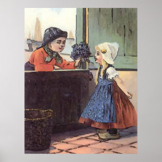 Poster Salle de lavage pour enfants