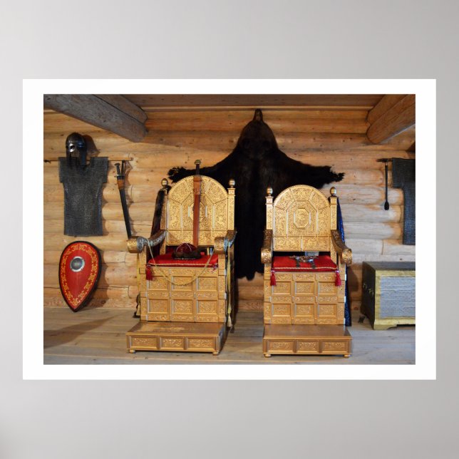 Poster Salle du trône viking (Devant)