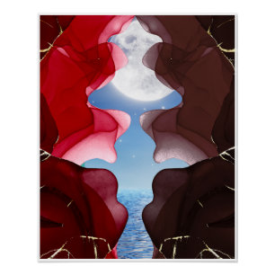 Poster Salon, Chambre & Bureau