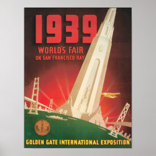 Poster Salon mondial de San Francisco Bay 1939
