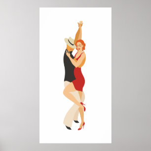Poster Salsa Dancers Dance Series
