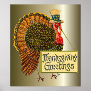 Poster Salutations de Thanksgiving