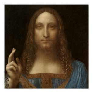 Poster Salvator Mundi de Léonard de Vinci