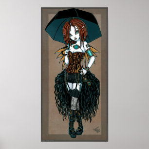 Poster "Samara" Steampunk Cyber Fairy