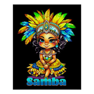 Poster Samba Carnival Girl