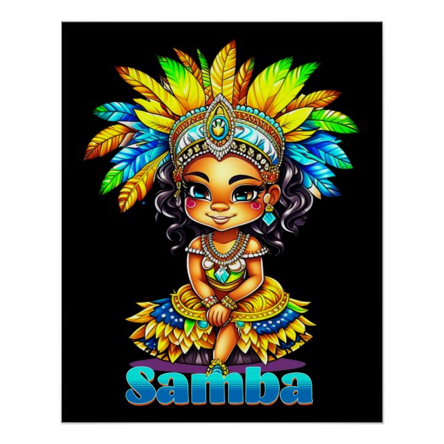 Poster Samba Carnival Girl (Devant)