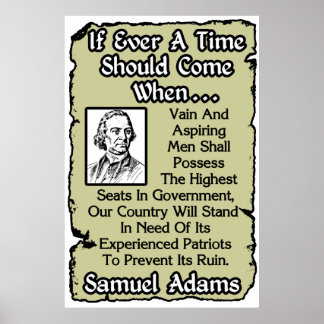 Poster Samuel Adams : Patriotes expérimentés