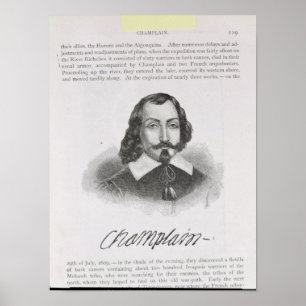 Poster Samuel de Champlain