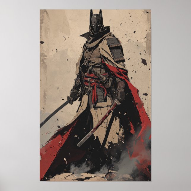 Poster Samurai Ninja Dark Knight - Poster d'épée (Devant)