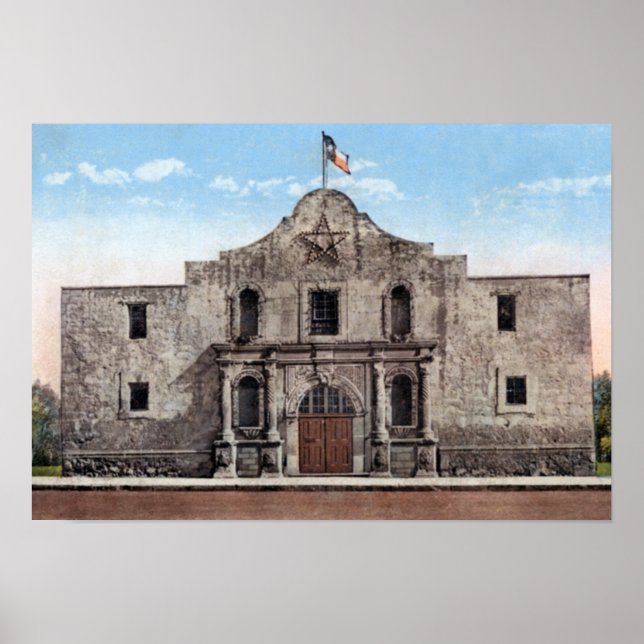Poster San Antonio Texas L'Alamo (Devant)