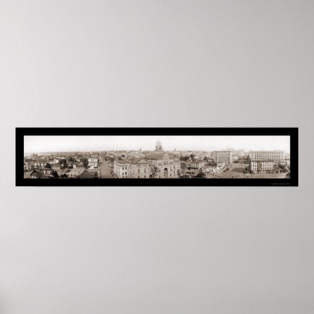 Poster San Diego, CA Closeup Photo 1915 (Devant)