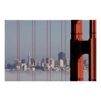 San Francisco Skyline depuis Golden Gate Bridge.