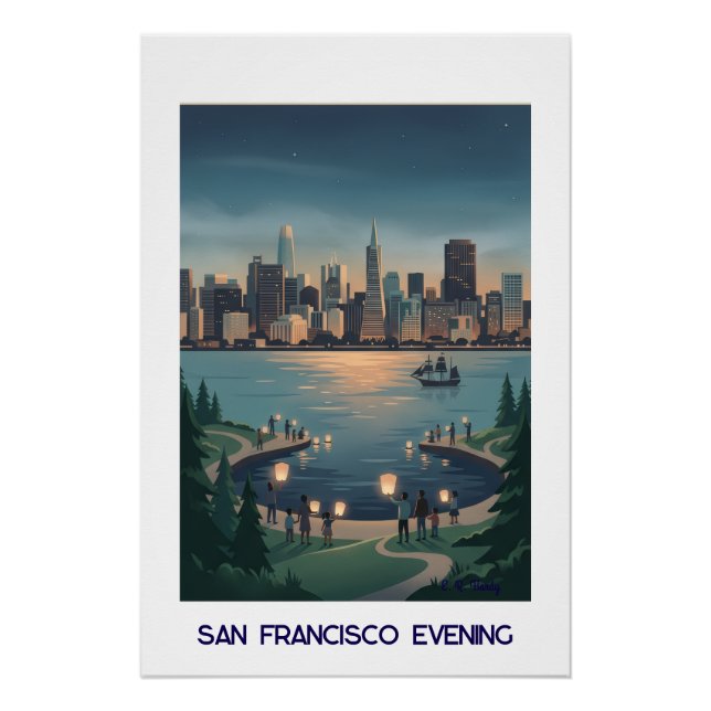 Poster San Francisco Soir (Devant)