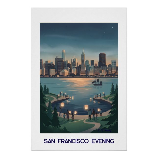 Poster San Francisco Soir (Devant)
