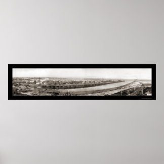 Poster San Pedro CA Lumber Co Photo 1909