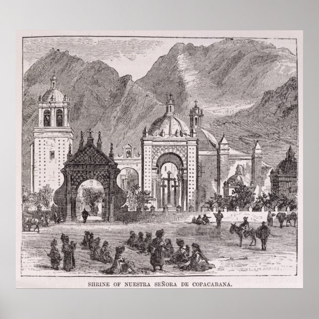 Poster Sanctuaire de la Nuestra Senora de Copacabana (Devant)