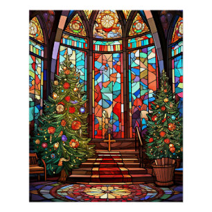 Poster Sanctuaire de l'église à Noël