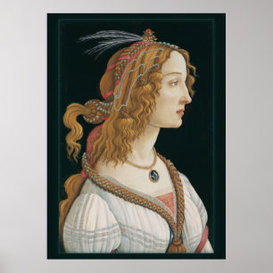 Poster Sandro Botticelli Lady CC0281 (44en 112 cm)