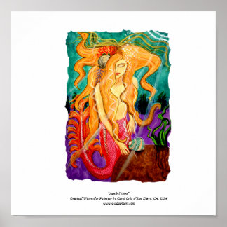 Poster "Sanibel Siren" - 15" x 15"