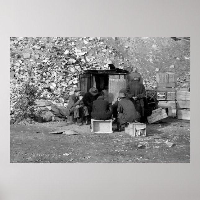 Poster Sans-abri et chômeurs 1938 (Devant)