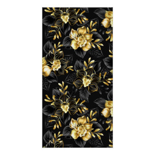 Poster Sans couture avec orchidées de bijoux