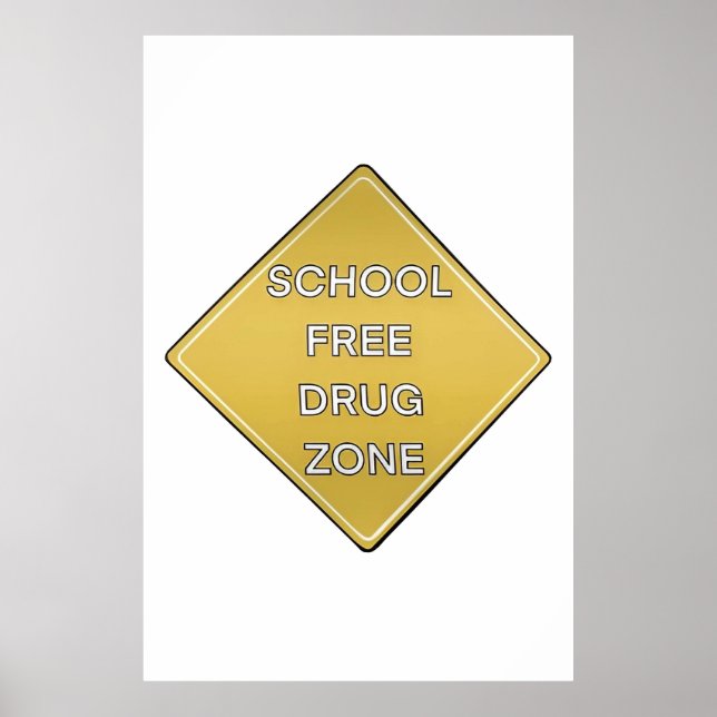 Poster sans drogue pour l'école (Devant)