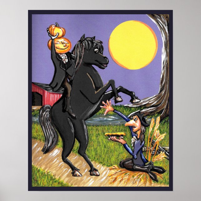Poster sans tête Horseman Ichabod Crane (Devant)