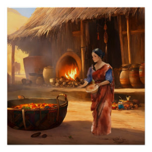 Poster "Sanskrit Splendor : Artiste indienne"