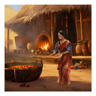 Poster "Sanskrit Splendor : Artiste indienne"