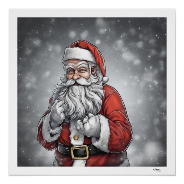 Poster Santa Claus (Devant)