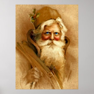 Poster Santa de Victoria vintage, clause Imprimer